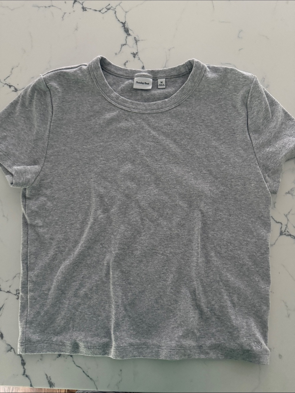 Sunday Best Kids Heather Gray Short Sleeve Tee